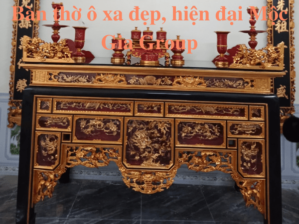 Bàn thờ ô xa đẹp, hiện đại Mộc Gia Group