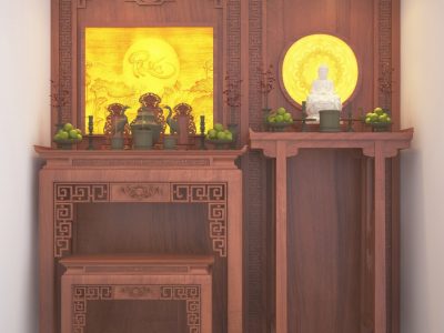 Bàn thờ Phật chung cư đẹp