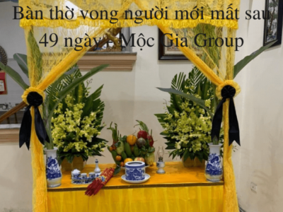Bàn thờ vong người mới mất sau 49 ngày