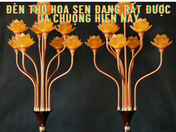 Đèn thờ hoa sen