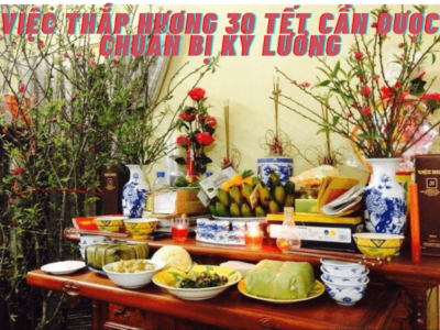 Thắp hương 30 tết