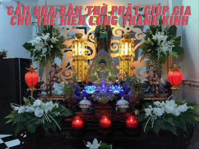 Cắm hoa bàn thờ Phật giúp gia chủ thể hiện lòng thành kính