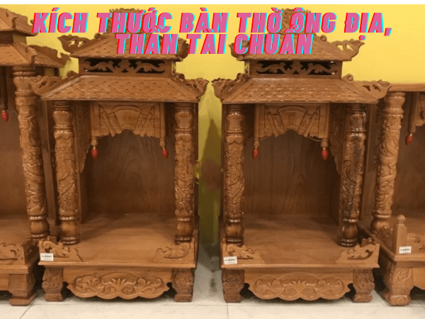 Kích thước bàn thờ ông địa
