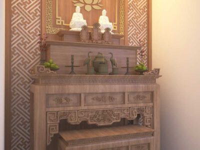 Kích thước bàn thờ gia tiên 3 tầng