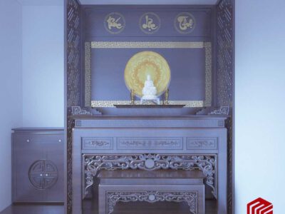 Vách ngăn bàn thờ chung cư