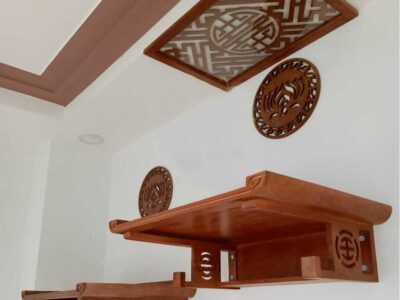 Mẫu bàn thờ treo tường 2 tầng đẹp