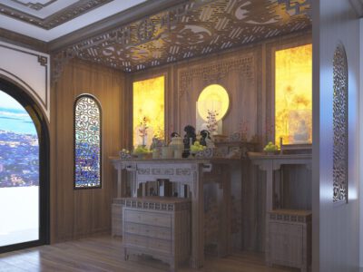 Mẫu phòng thờ đẹp hiện đại