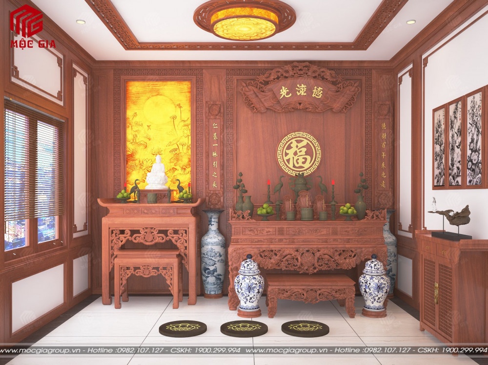 Mẫu bàn thờ phật tại gia đẹp