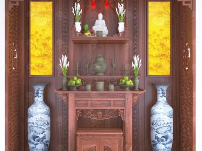 Mẫu bàn thờ để phòng khách nhà chung cư