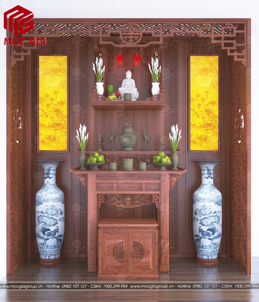 Mẫu bàn thờ để phòng khách nhà chung cư