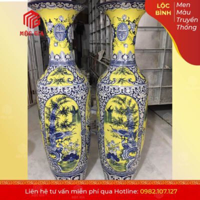 Lộc Bình Men Màu Truyền Thống - MMTT01