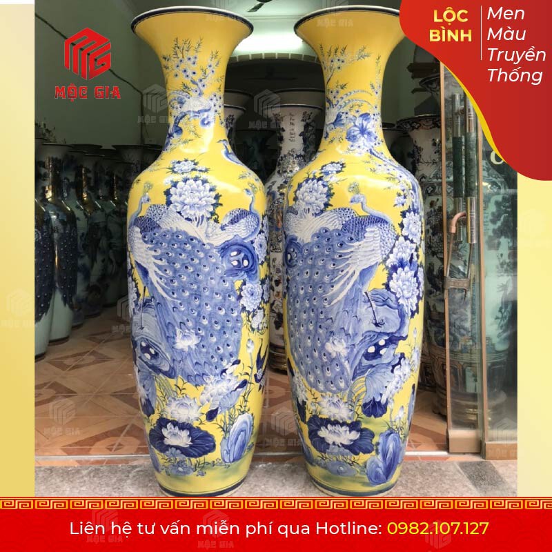 Lộc Bình Men Màu Truyền Thống - MMTT02