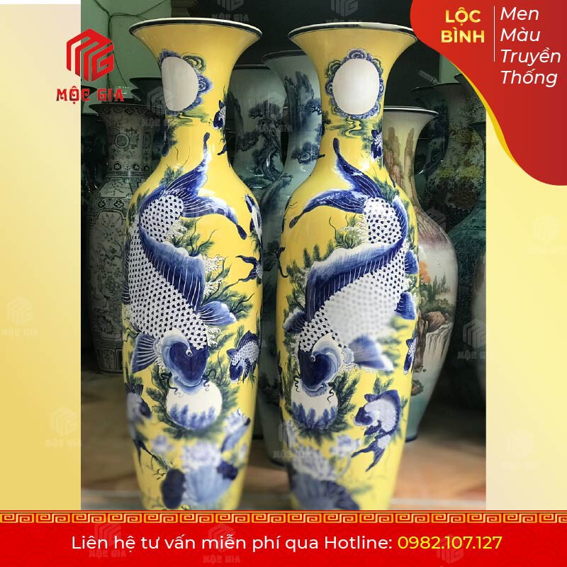 Lộc Bình Men Màu Truyền Thống - MMTT03