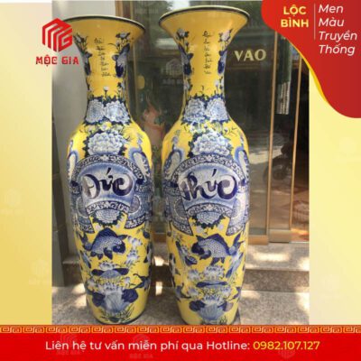 Lộc Bình Men Màu Truyền Thống - MMTT04