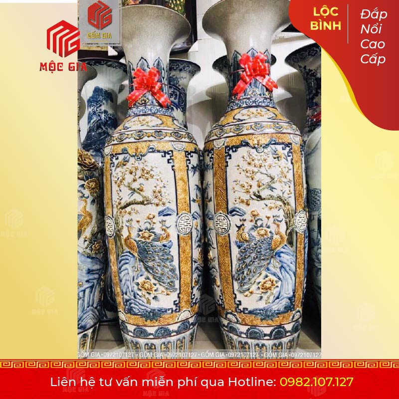 Lộc Bình Đắp Nổi Cao Cấp - DN02