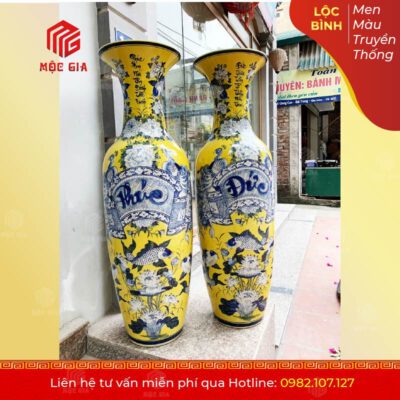 Lộc Bình Men Màu Truyền Thống - MMTT04