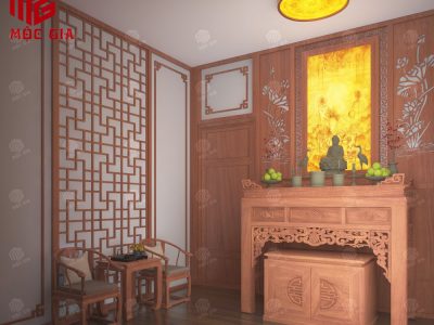 Mẫu bàn thờ gia tiên đơn giản