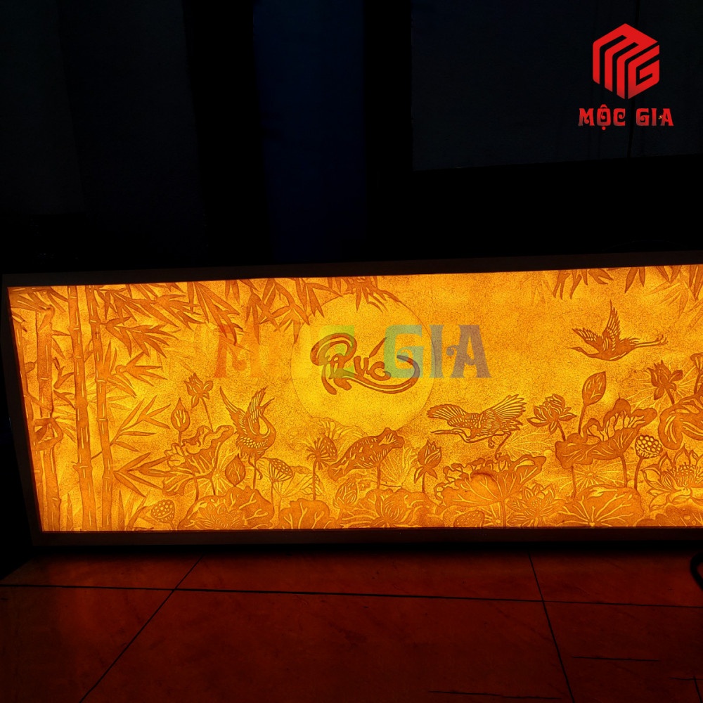 Tranh Trúc Chỉ Giấy Dừa Cao Cấp – GD09