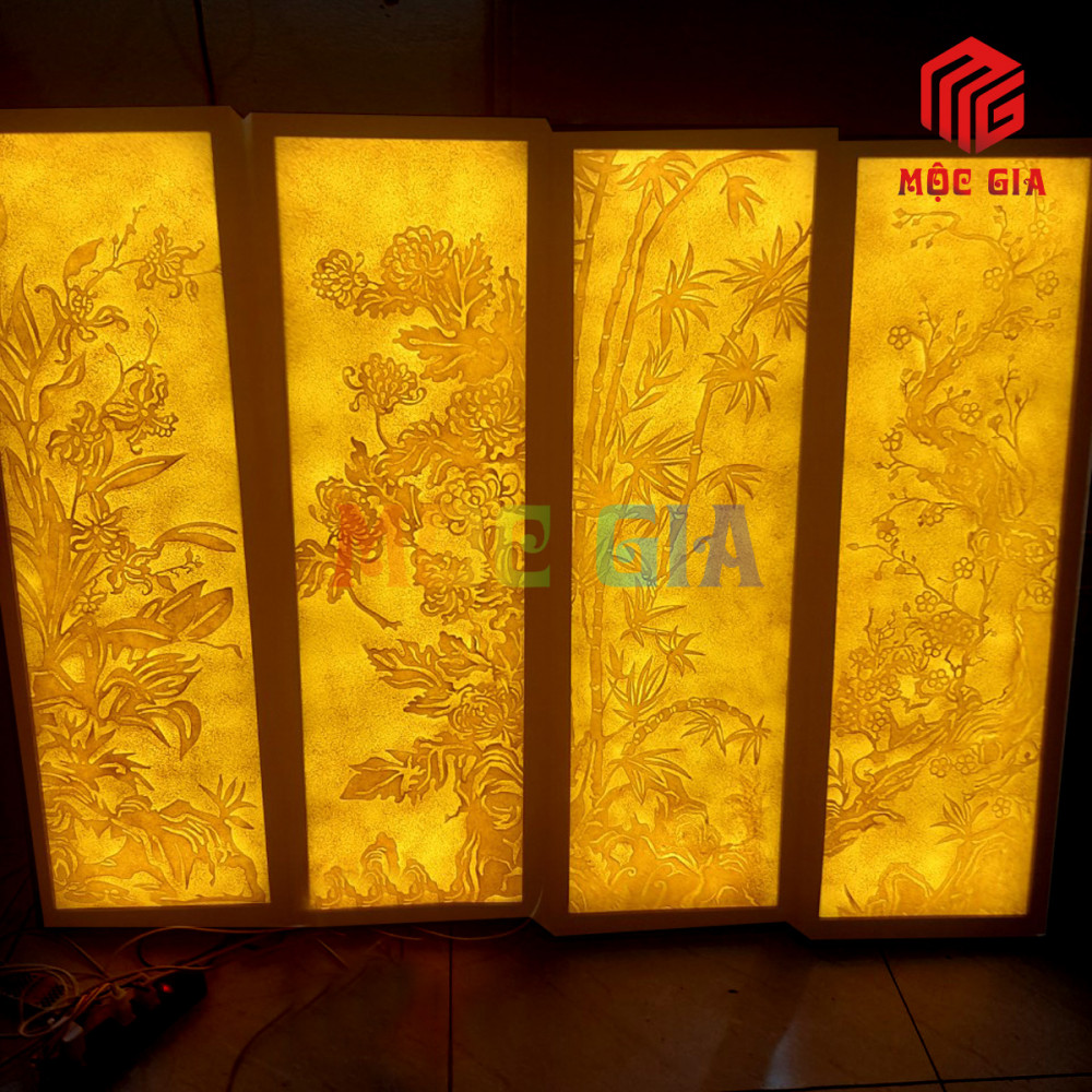 Tranh Trúc Chỉ Giấy Dừa Cao Cấp – GD28