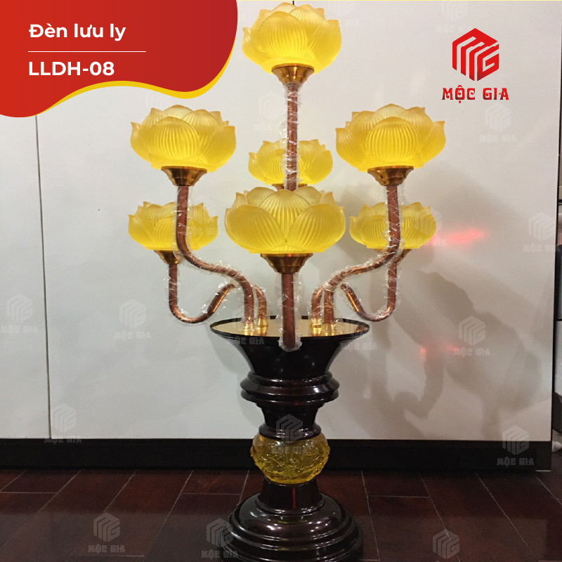 Đèn thờ lưu ly - LLDH-08