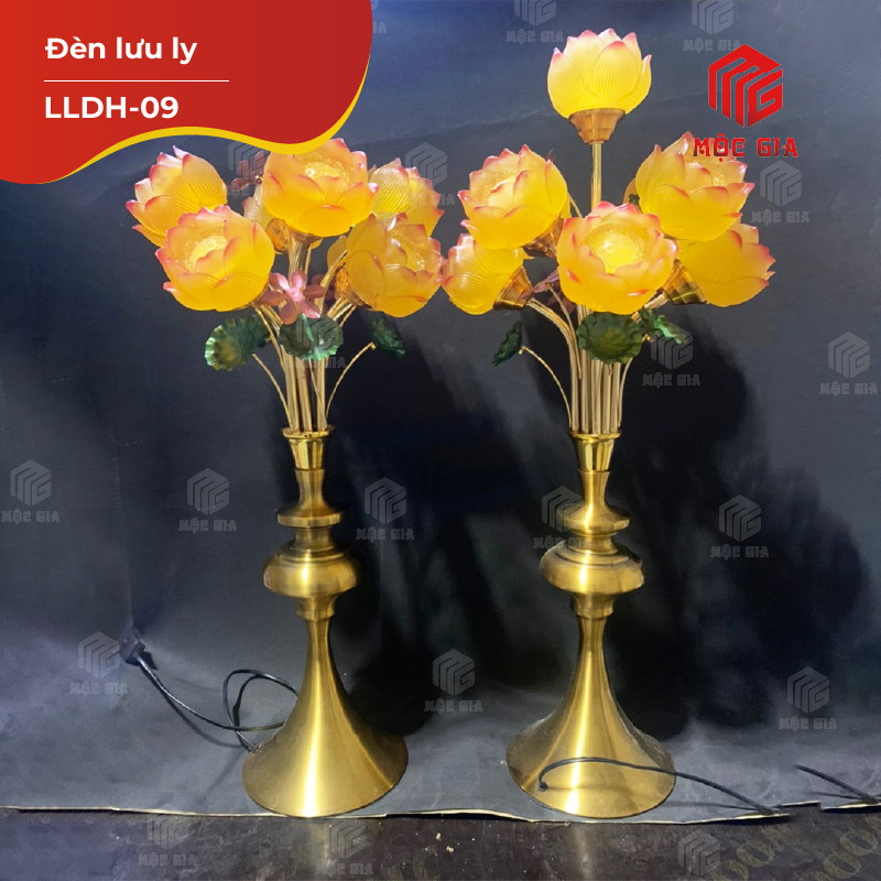 Đèn thờ lưu ly - LLDT-09