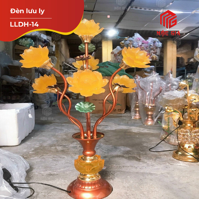 Đèn thờ lưu ly - LLDT-14