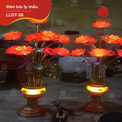 Đèn thờ lưu ly nở - LLDT-26