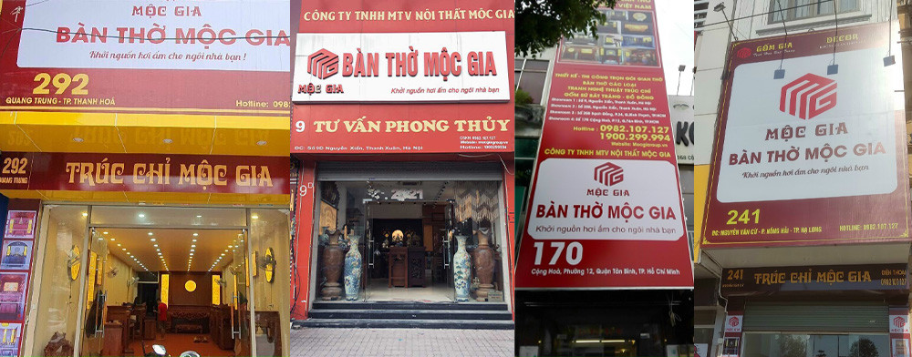 Bàn thờ Mộc Gia