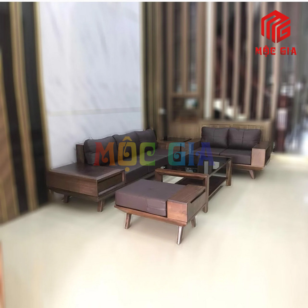 BỘ SOFA GỖ ÓC CHÓ GX-SOC 002