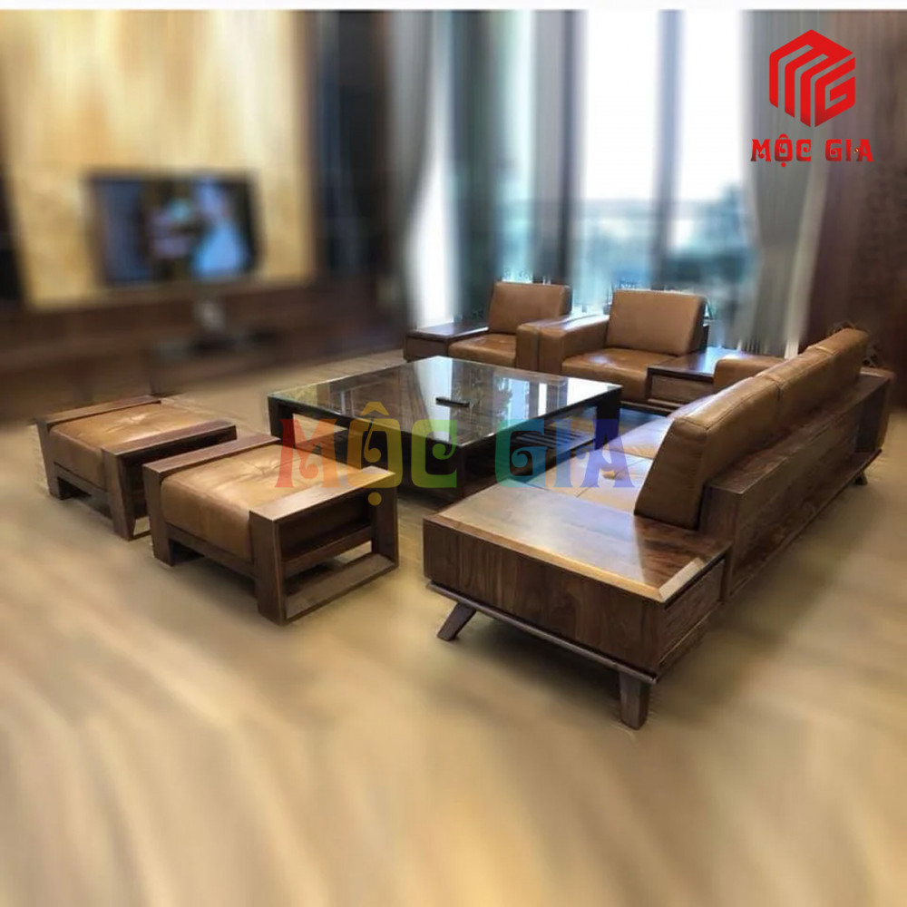 BỘ SOFA GỖ ÓC CHÓ GX-SOC 003-3