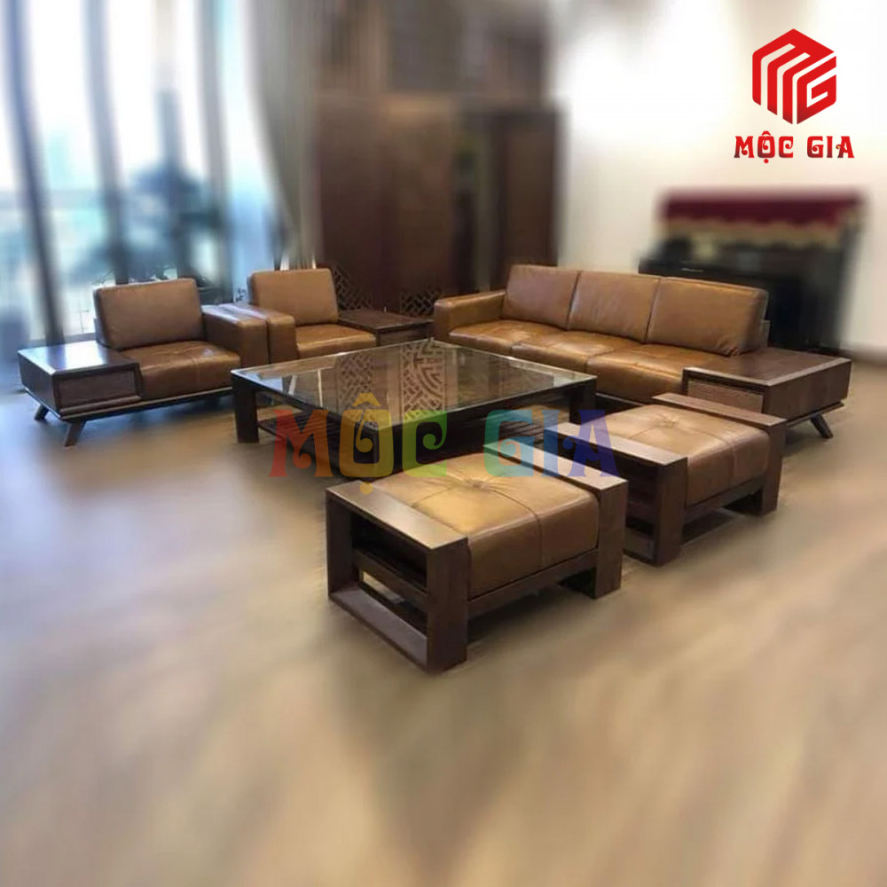BỘ SOFA GỖ ÓC CHÓ GX-SOC 003-4