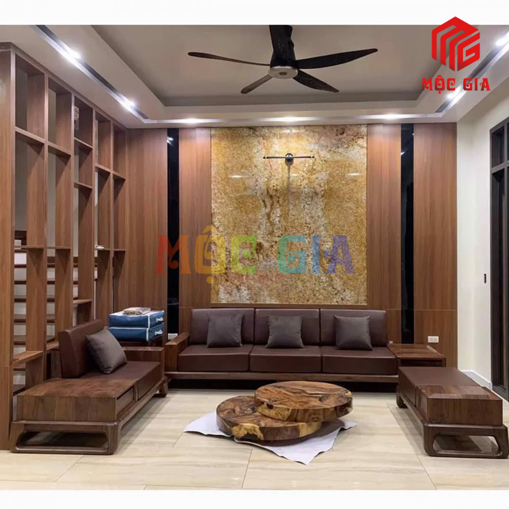 BỘ SOFA GỖ ÓC CHÓ GX-SOC 006-1