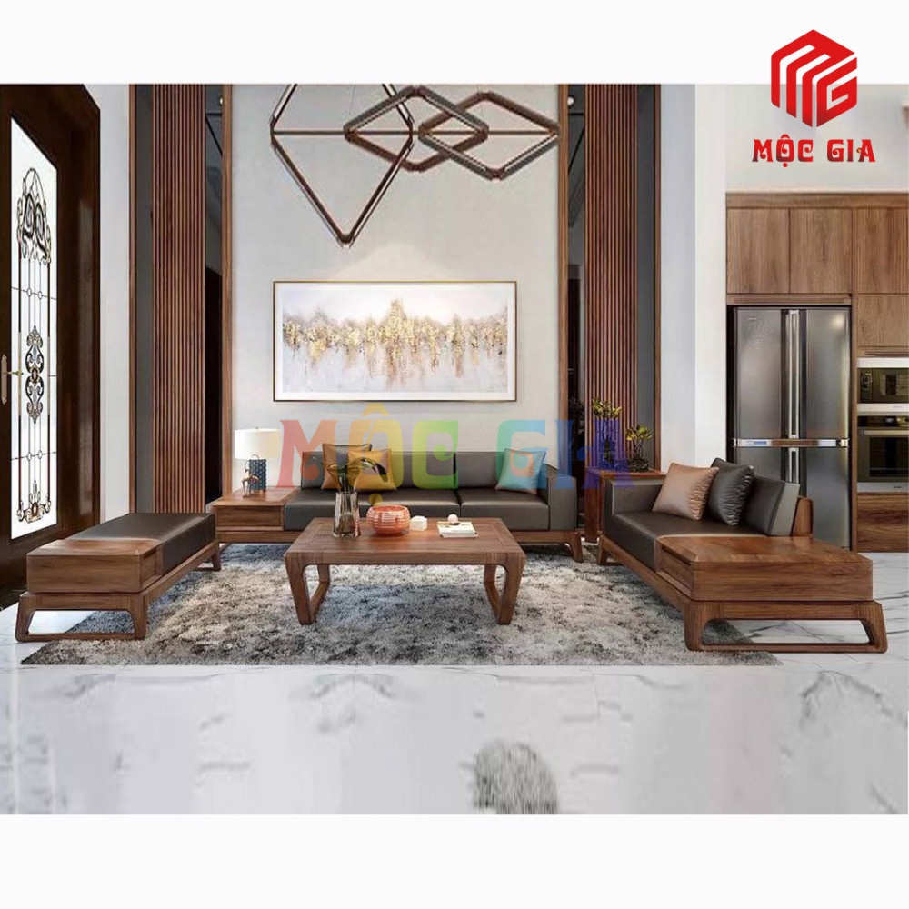 BỘ SOFA GỖ ÓC CHÓ GX-SOC 006