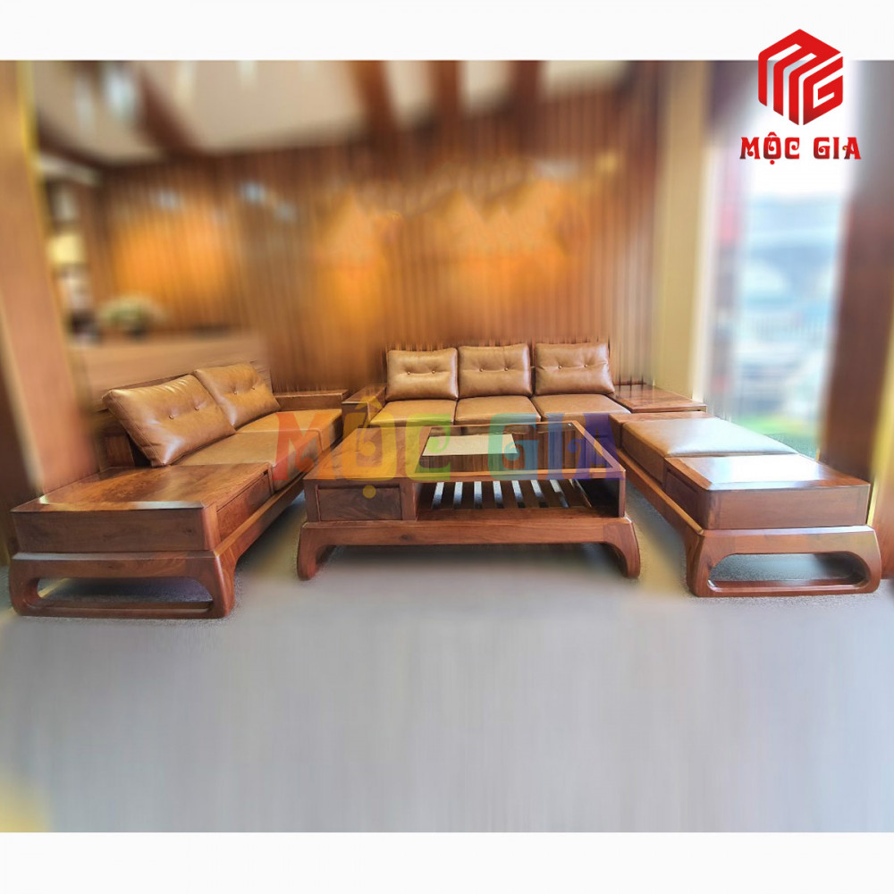 BỘ SOFA GỖ ÓC CHÓ GX-SOC 008