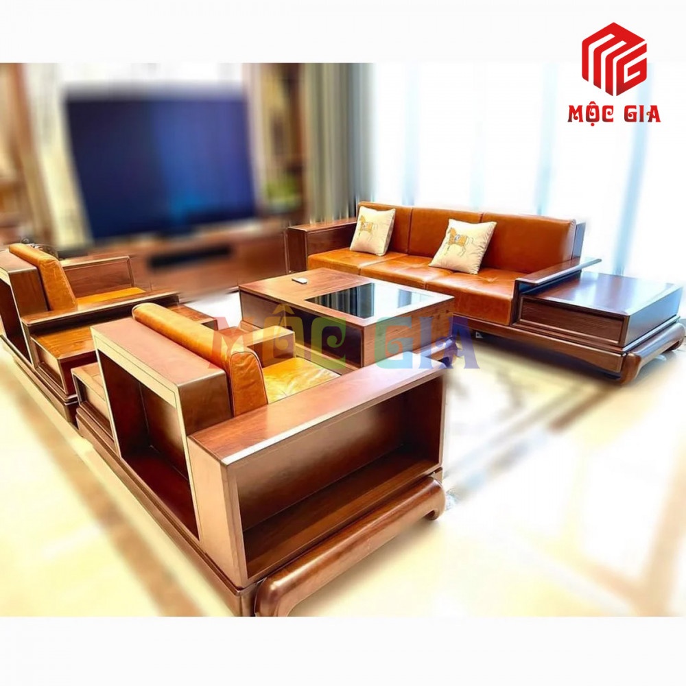BỘ SOFA GỖ ÓC CHÓ GX-SOC 010-3