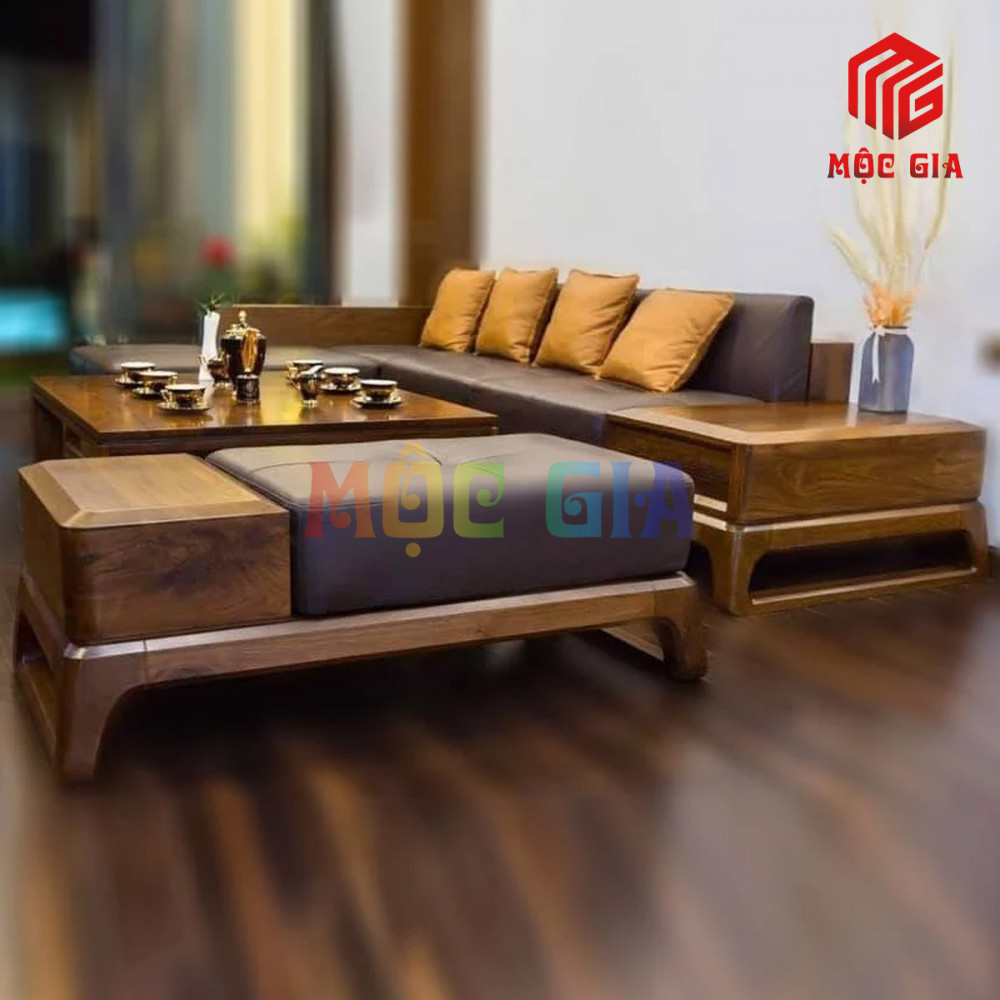 BỘ SOFA GỖ ÓC CHÓ GX-SOC 011