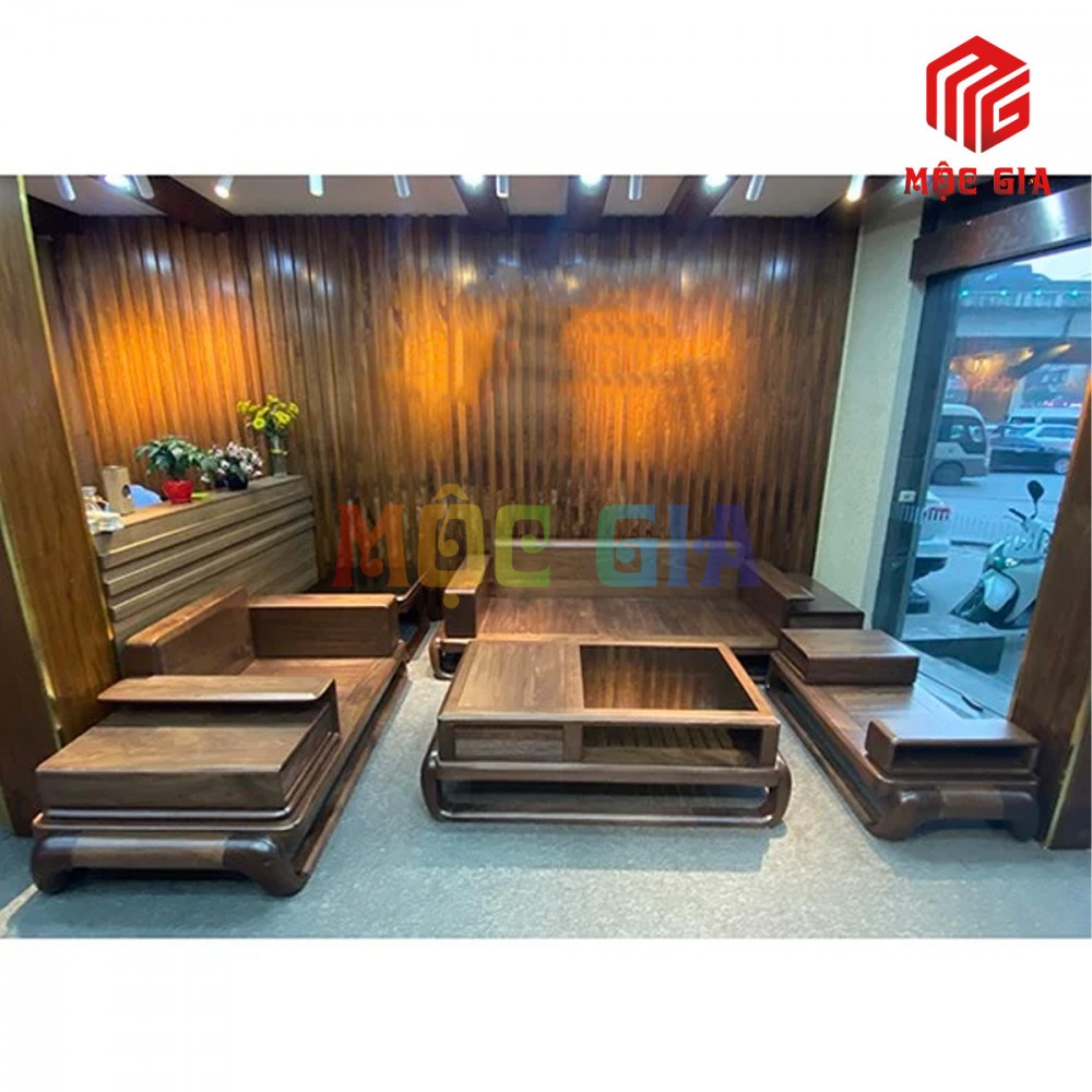 BỘ SOFA GỖ ÓC CHÓ GX-SOC 012