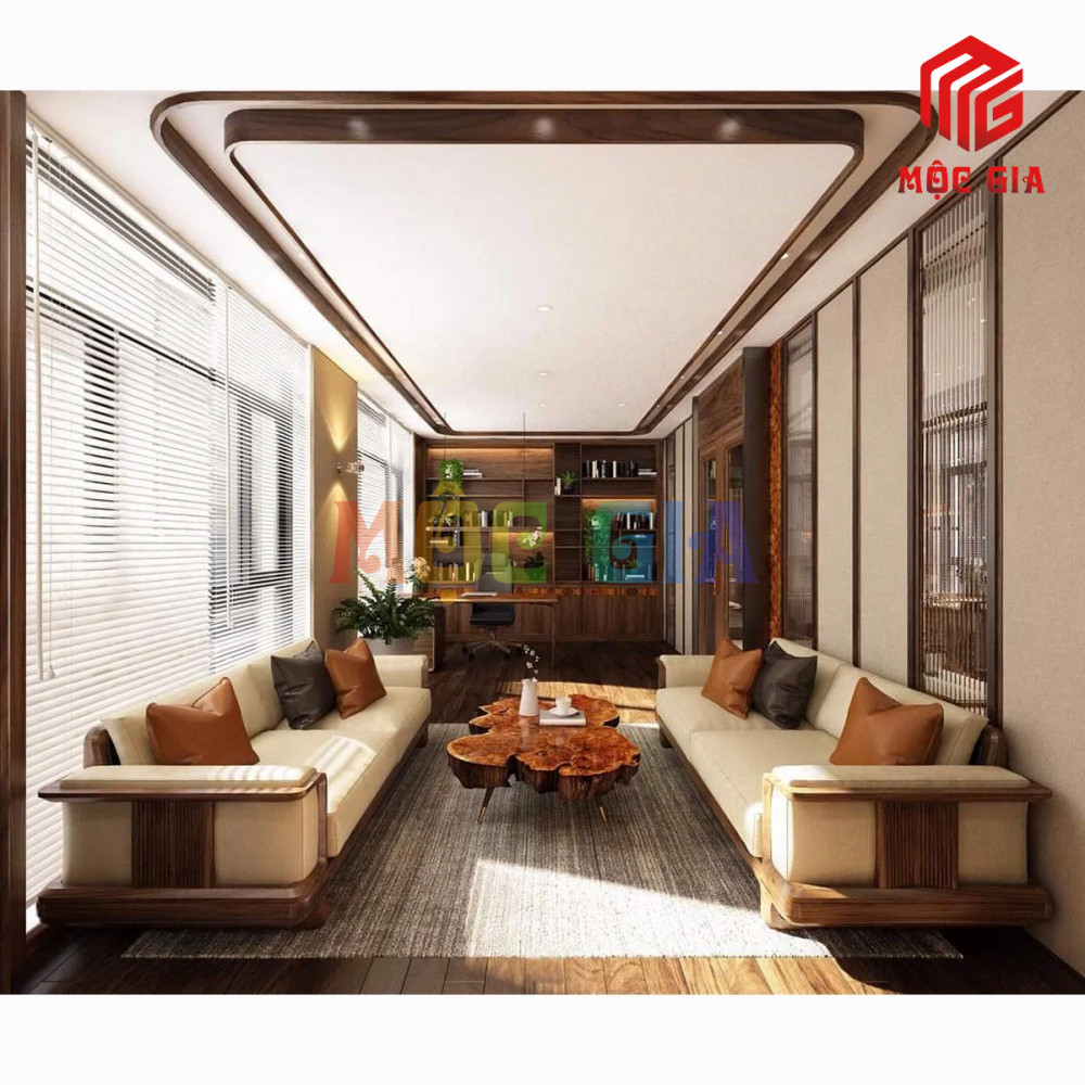 BỘ SOFA GỖ ÓC CHÓ GX-SOC 016