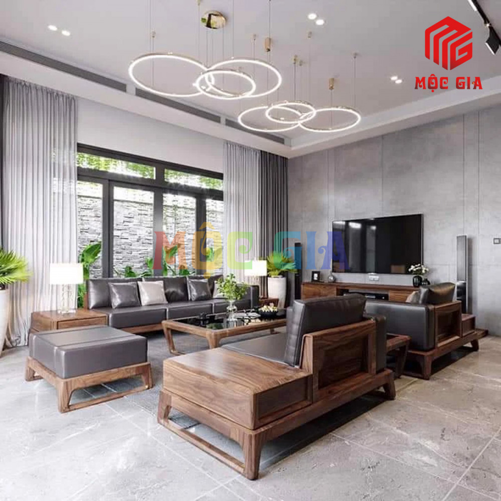BỘ SOFA GỖ ÓC CHÓ GX-SOC 017