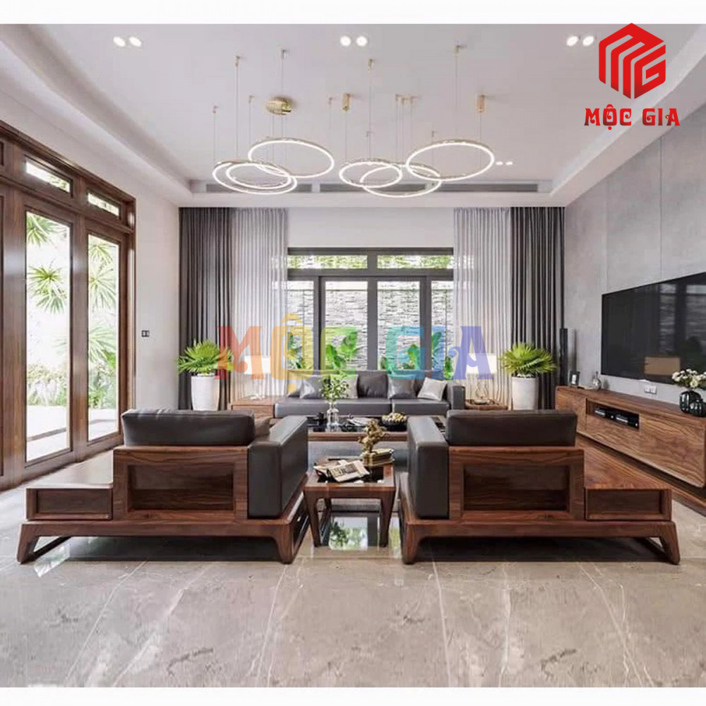 BỘ SOFA GỖ ÓC CHÓ GX-SOC 017