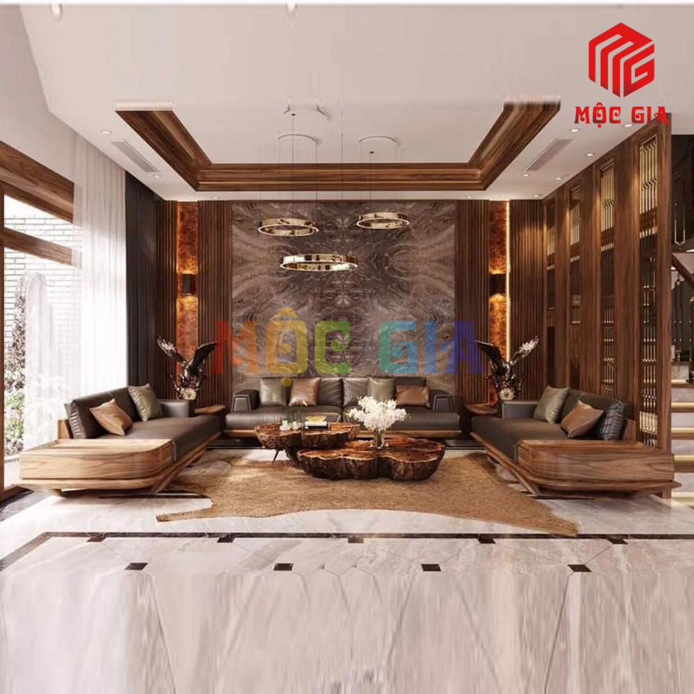 BỘ SOFA GỖ ÓC CHÓ GX-SOC 018