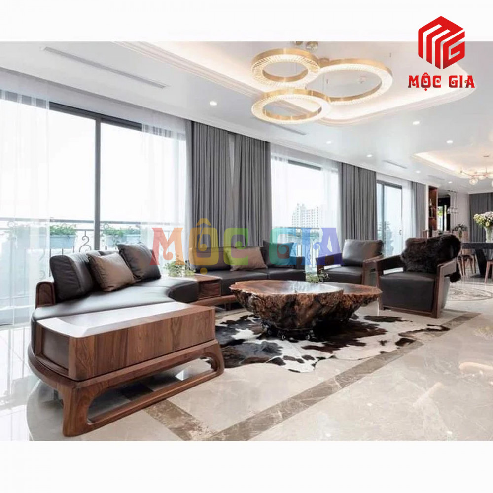 BỘ SOFA GỖ ÓC CHÓ GX-SOC 020