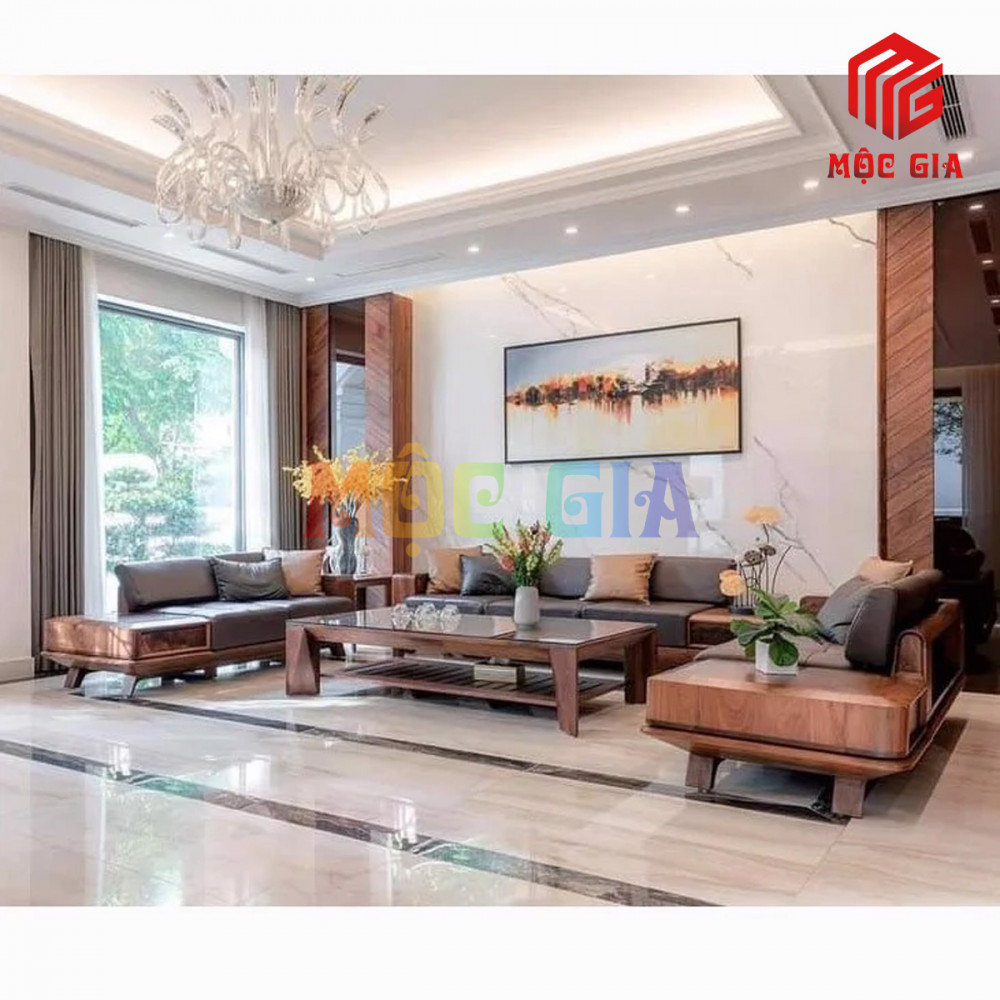 BỘ SOFA GỖ ÓC CHÓ GX-SOC 021
