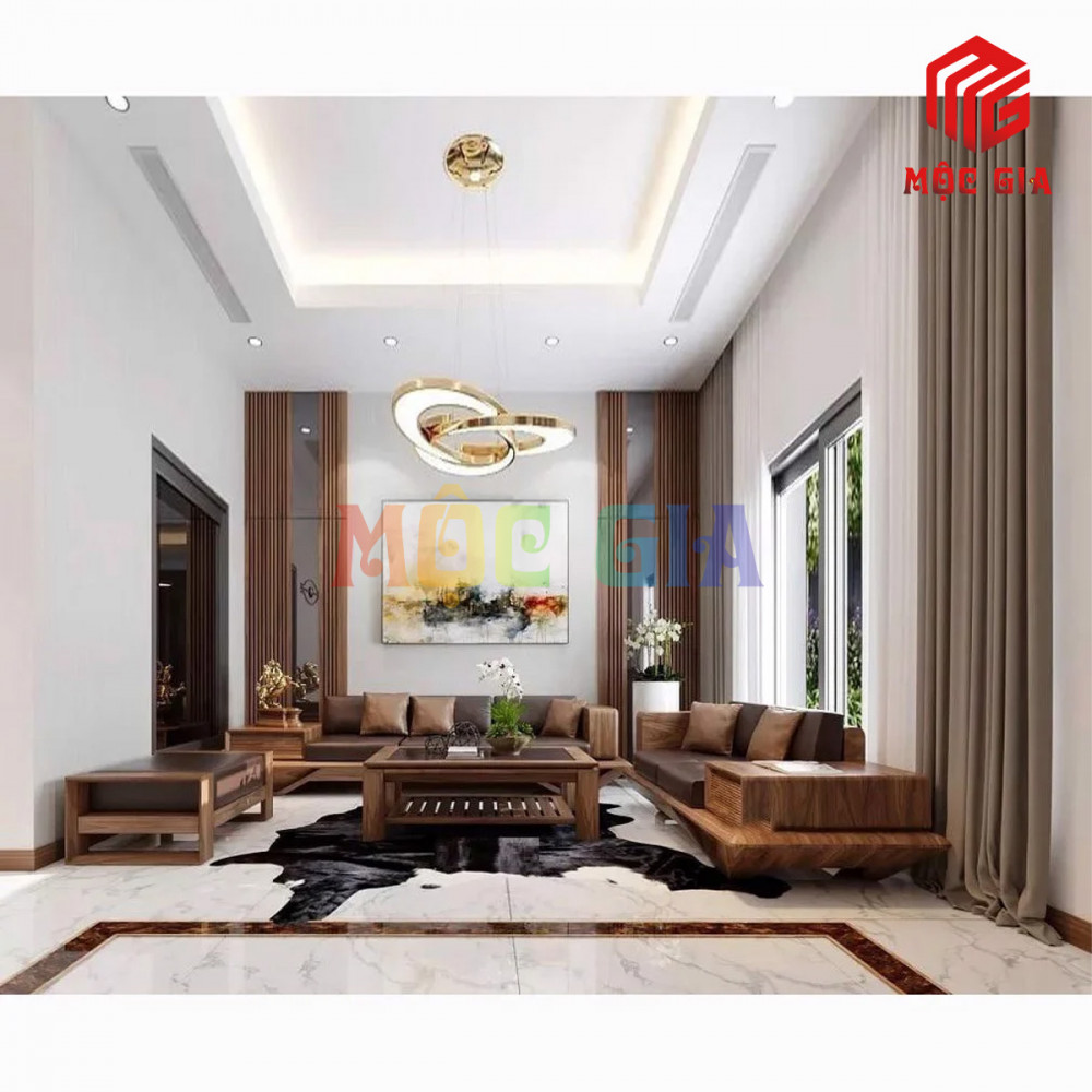 BỘ SOFA GỖ ÓC CHÓ GX-SOC 024