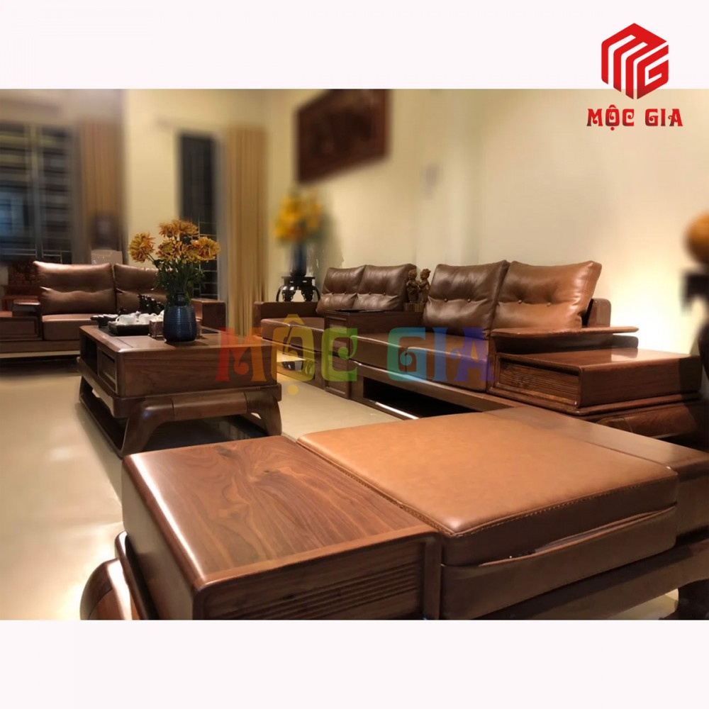 BỘ SOFA GỖ ÓC CHÓ GX-SOC 025-3