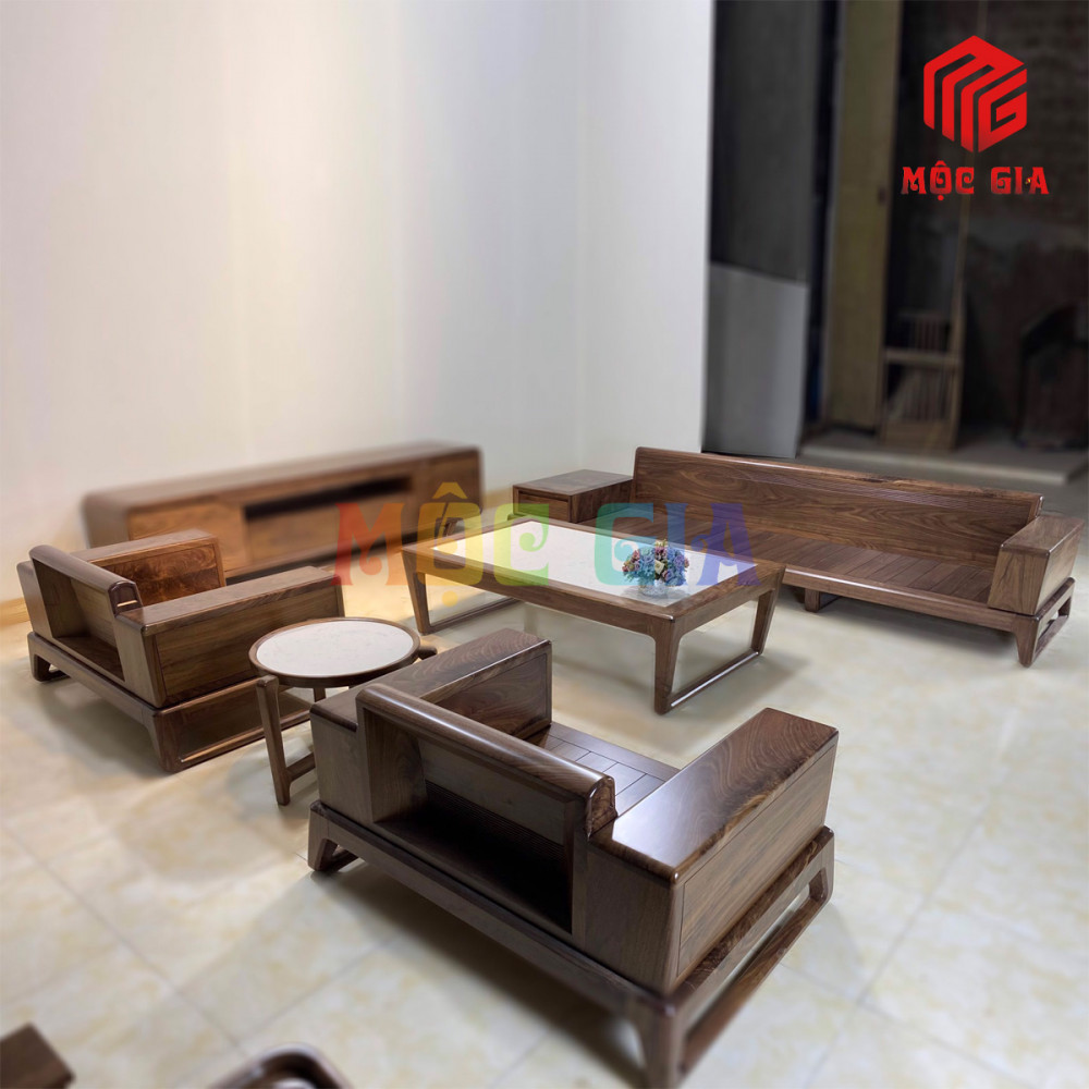 BỘ SOFA GỖ ÓC CHÓ GX-SOC 026