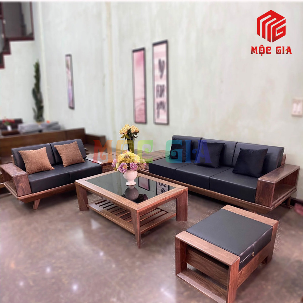 BỘ SOFA GỖ ÓC CHÓ GX-SOC 027-4