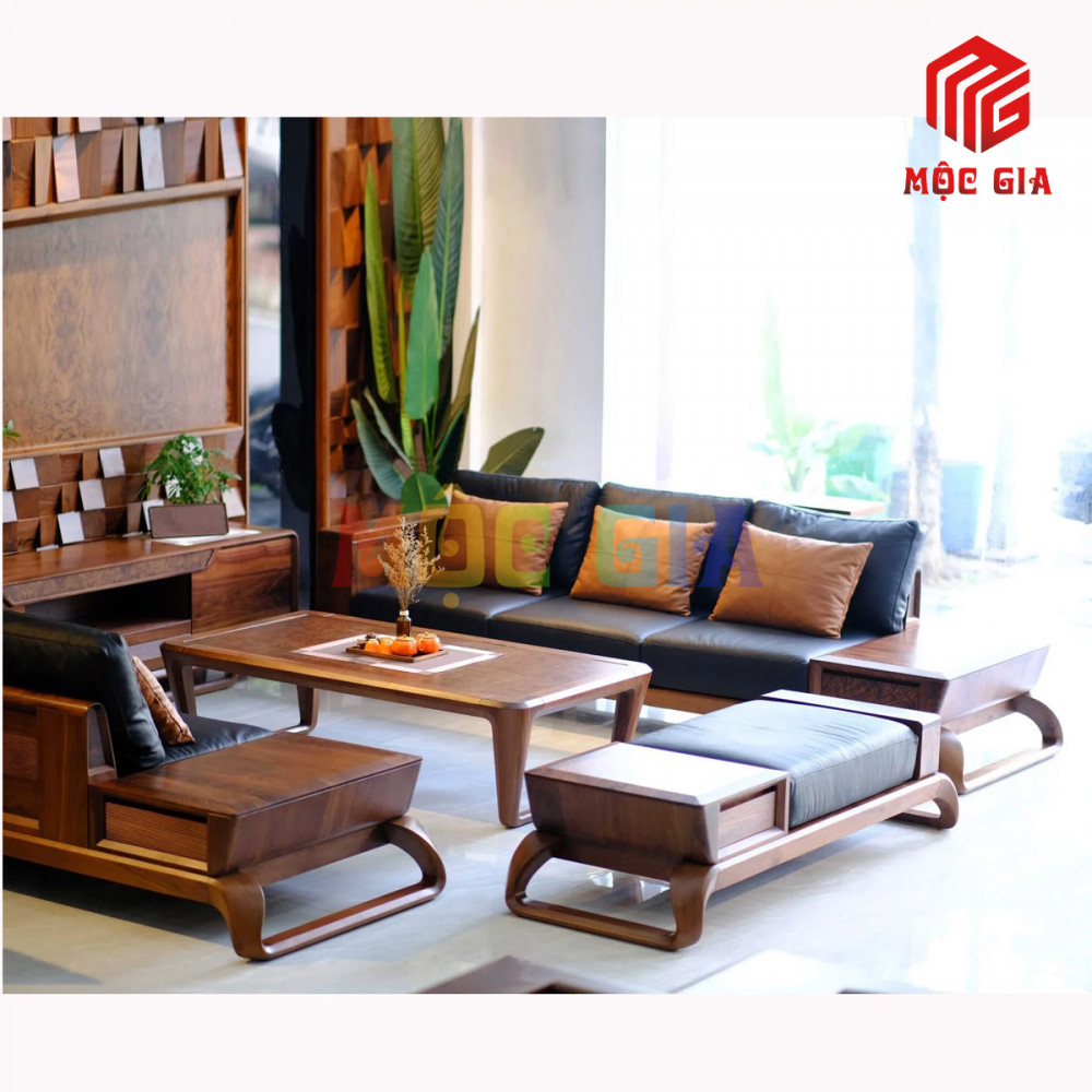 BỘ SOFA GỖ ÓC CHÓ GX-SOC 028-1