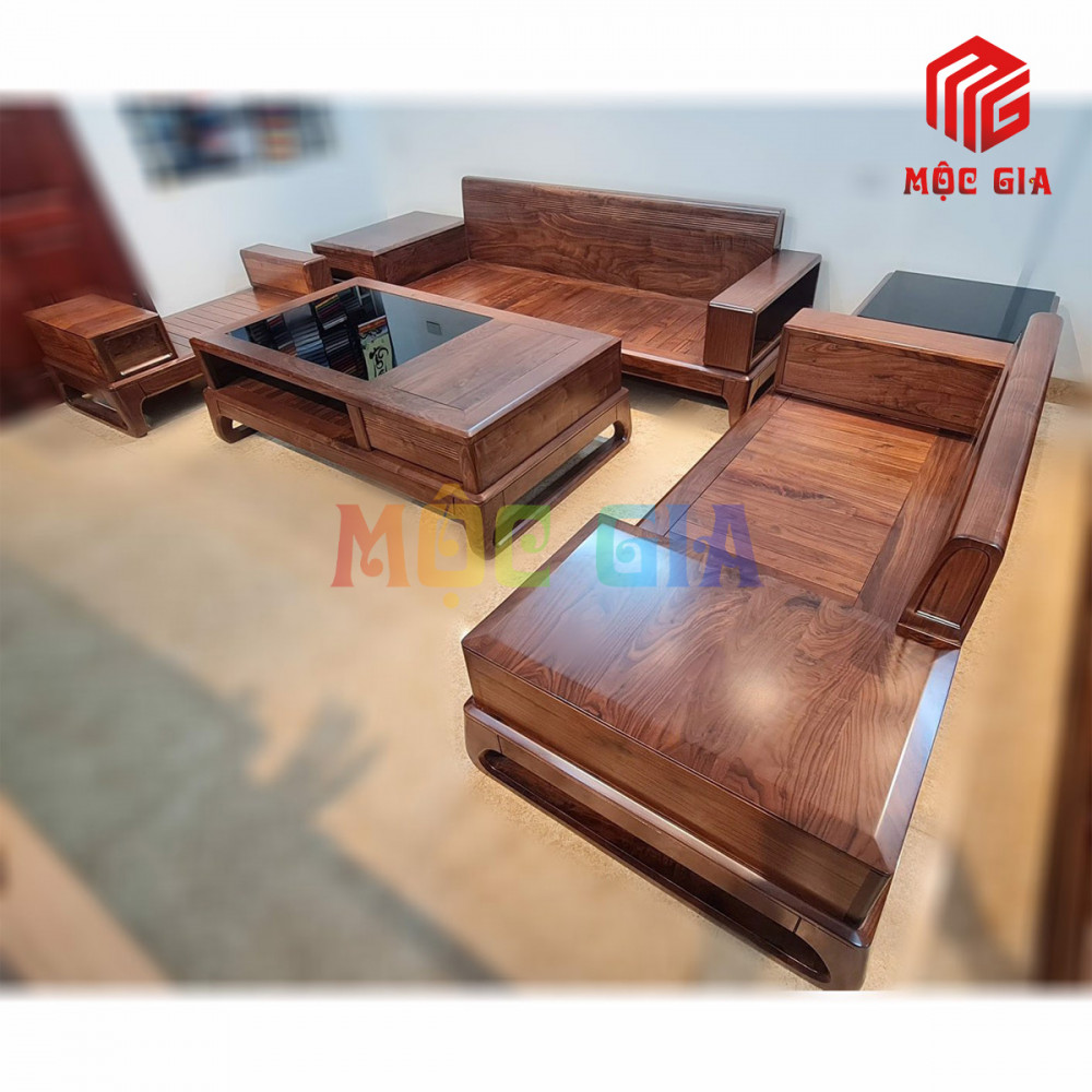 BỘ SOFA GỖ ÓC CHÓ GX-SOC 029