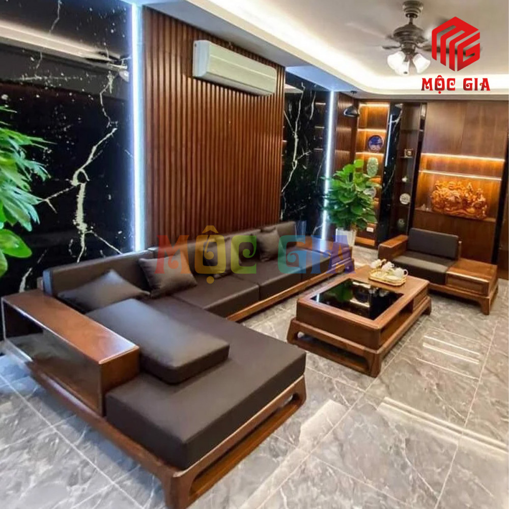 BỘ SOFA GỖ ÓC CHÓ GX-SOC 030